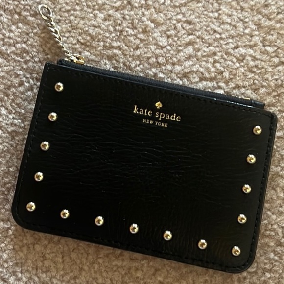 kate spade Handbags - Kate Spade || Studded Leather Card Case || GUC